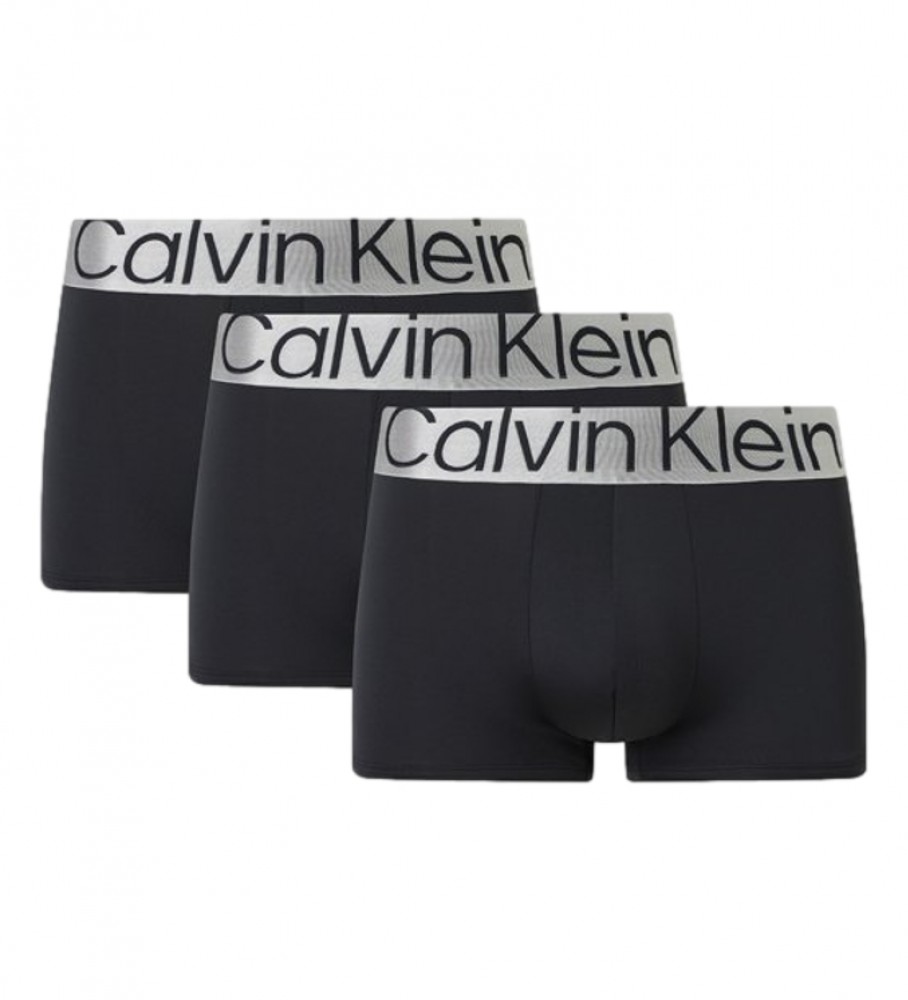 Calvin Klein Pack 3 bóxers Low Rise Trunk negro