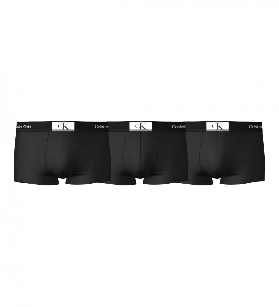 Calvin Klein Pack of 3 black Low Rise boxer shorts
