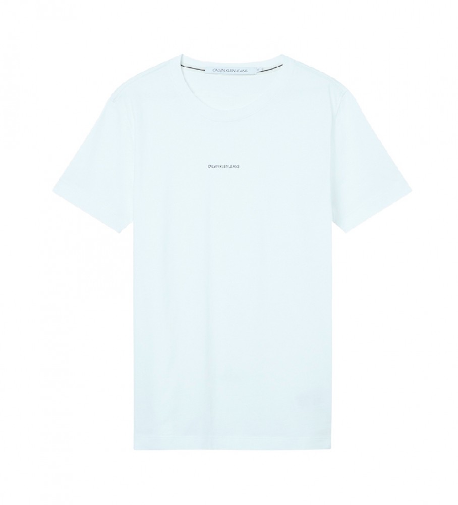 Calvin Klein Maglietta Micro Branding Essentials bianca