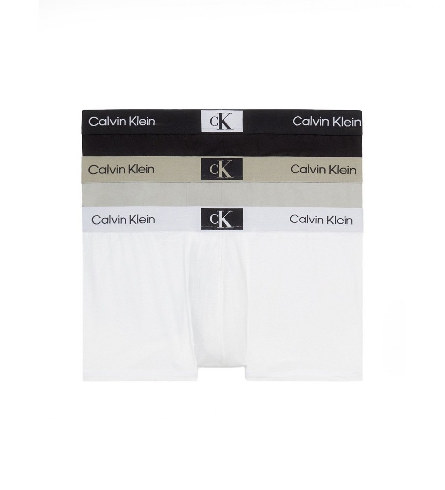 Calvin Klein Pack 3 Low rise boxer shorts black, grey, white