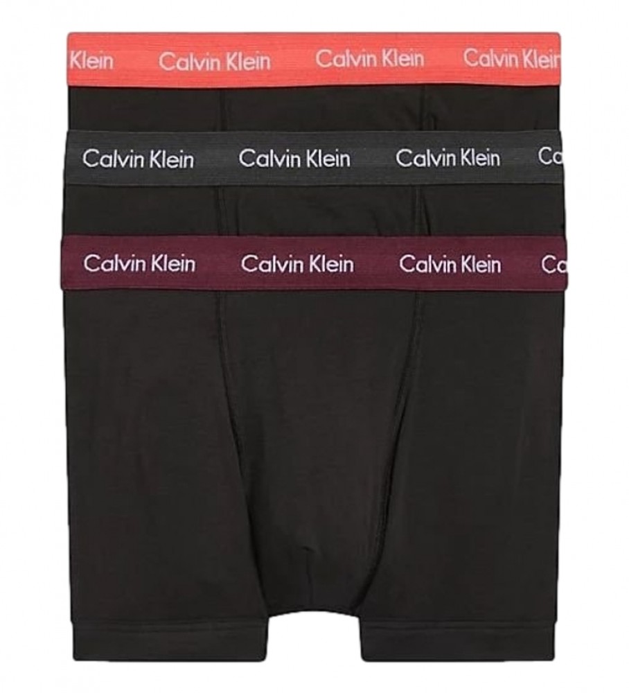 Calvin Klein Pack 3 Bóxers Trunk negro