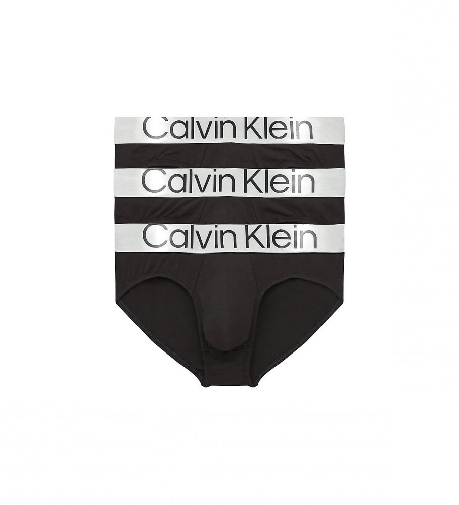 Calvin Klein Pack De 3 Slips negro
