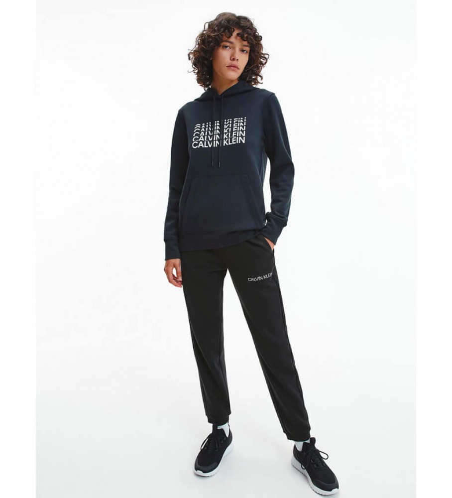 Calvin Klein Pantaloni in maglia neri