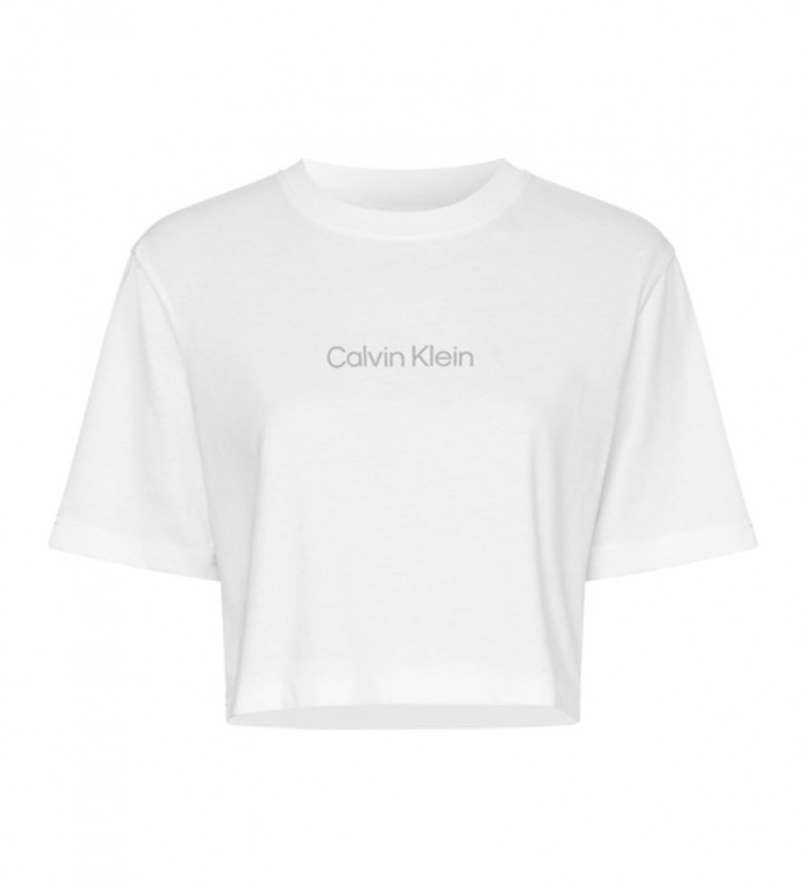 Calvin Klein T-shirt branca recortada SS