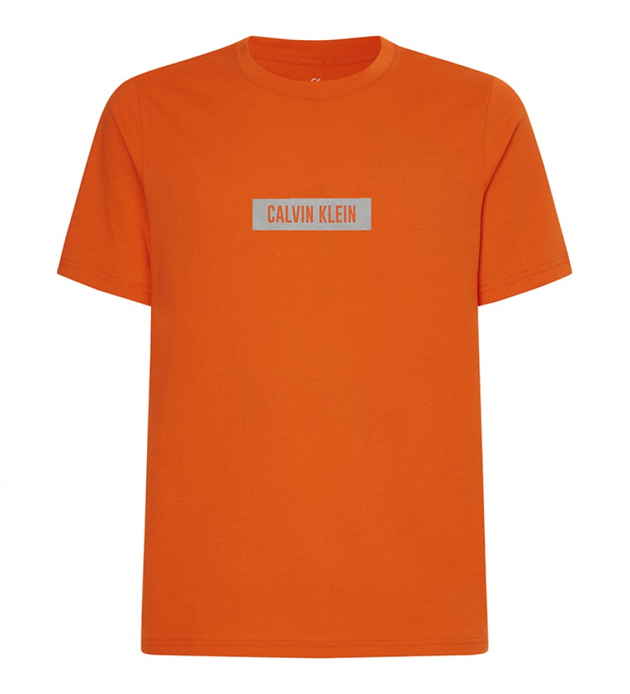 Calvin Klein T-shirt Performance Logo arancione