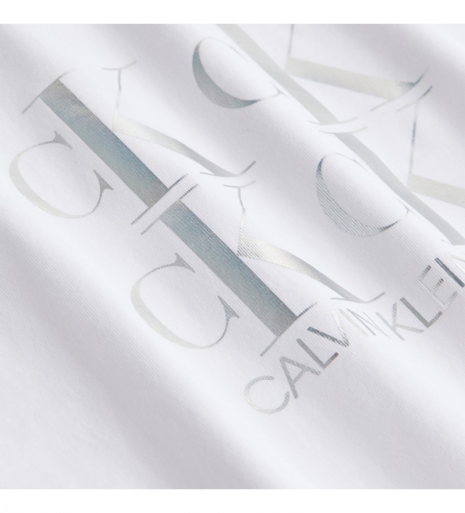 Calvin Klein T-shirt con logo Shine bianca - Esdemarca Store moda,  calzature e accessori - migliori marche di scarpe e scarpe firmate