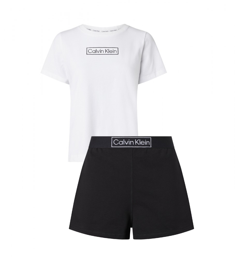Calvin Klein Pijama Set blanco, negro