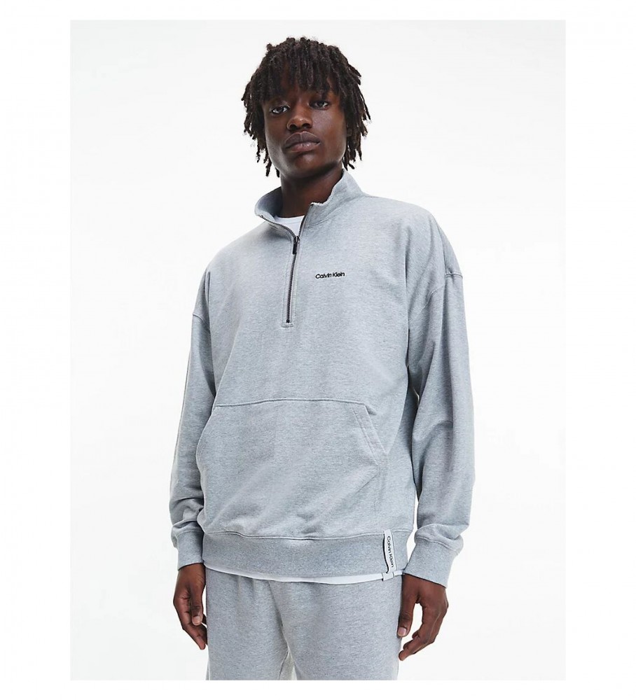 Calvin Klein Sweatshirt L/S Quarter Zip gray