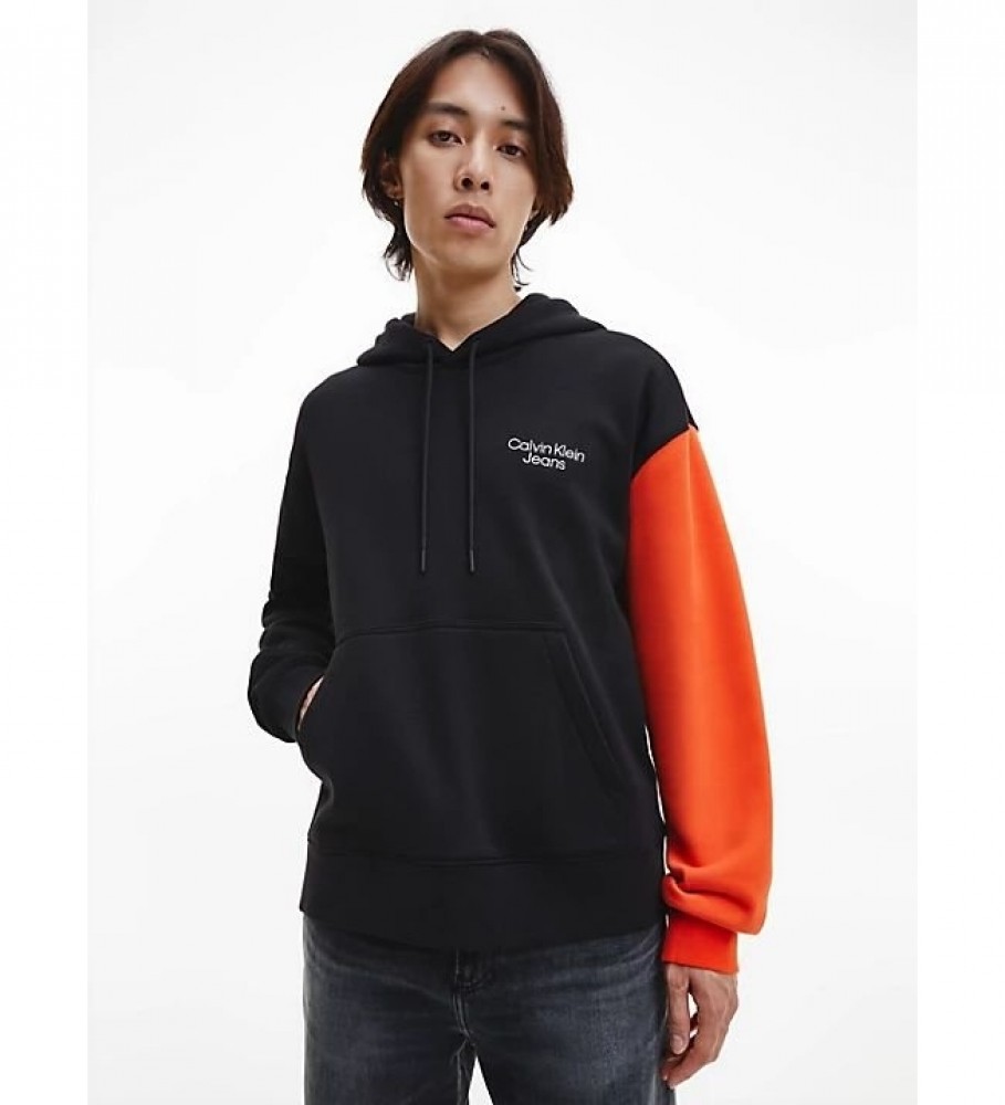 Calvin Klein Jeans Stacked Colorblock sweatshirt black - ESD Store fashion,  footwear and accessories - best brands shoes and designer shoes