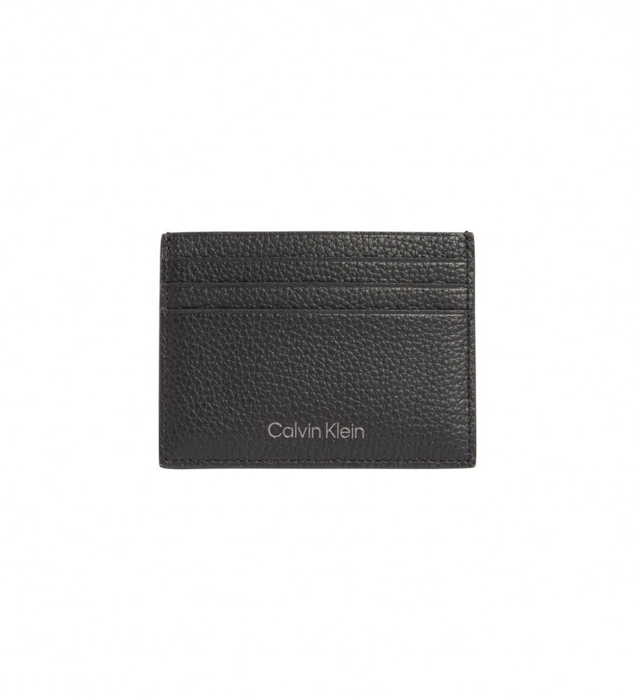 Calvin Klein Porta-cartões em pele preta