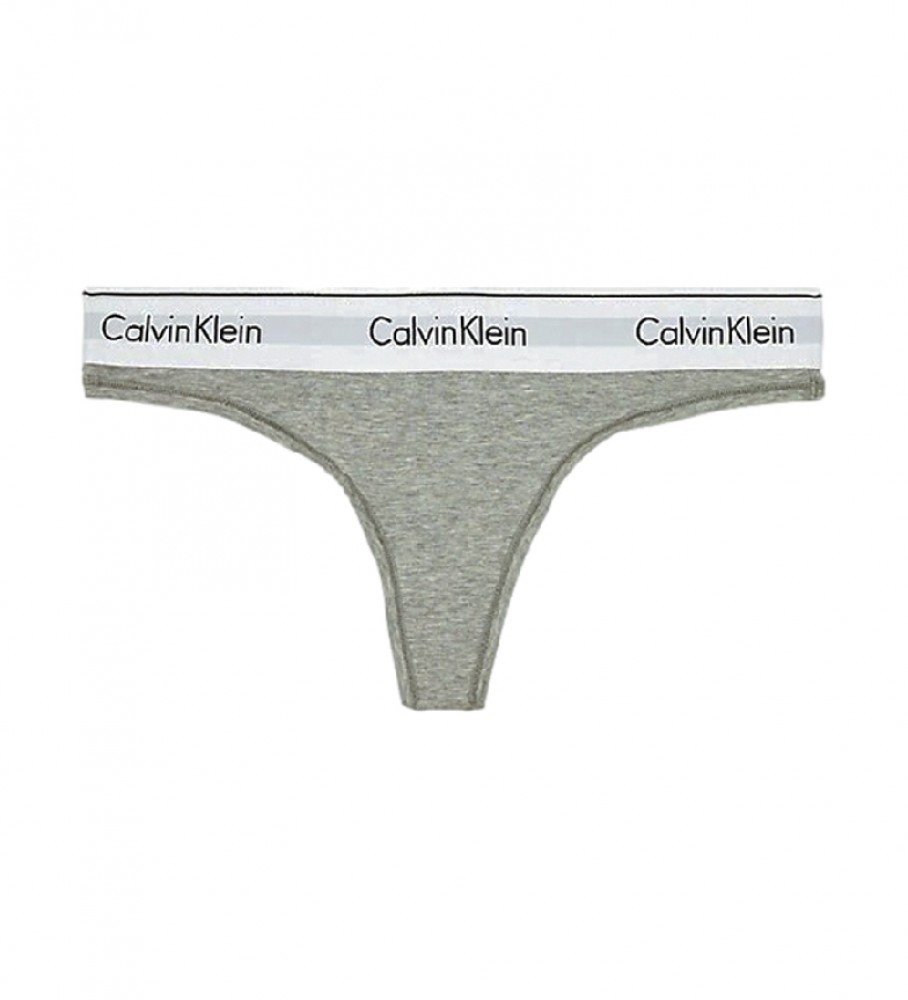 Calvin Klein String Modern Cotton gris