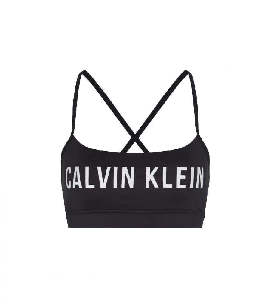Calvin Klein Bra WO preto Esportes de Baixo Impacto