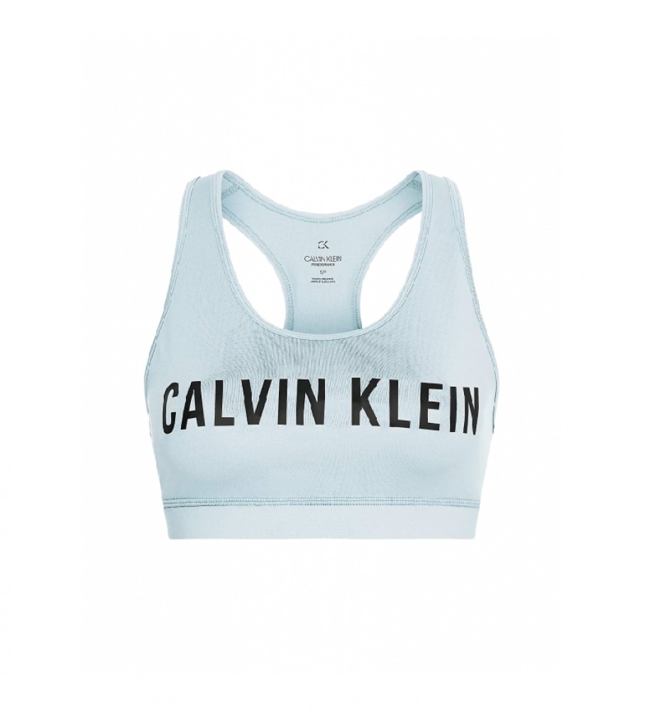 Calvin Klein Soutien-gorge de sport à impact moyen bleu clair