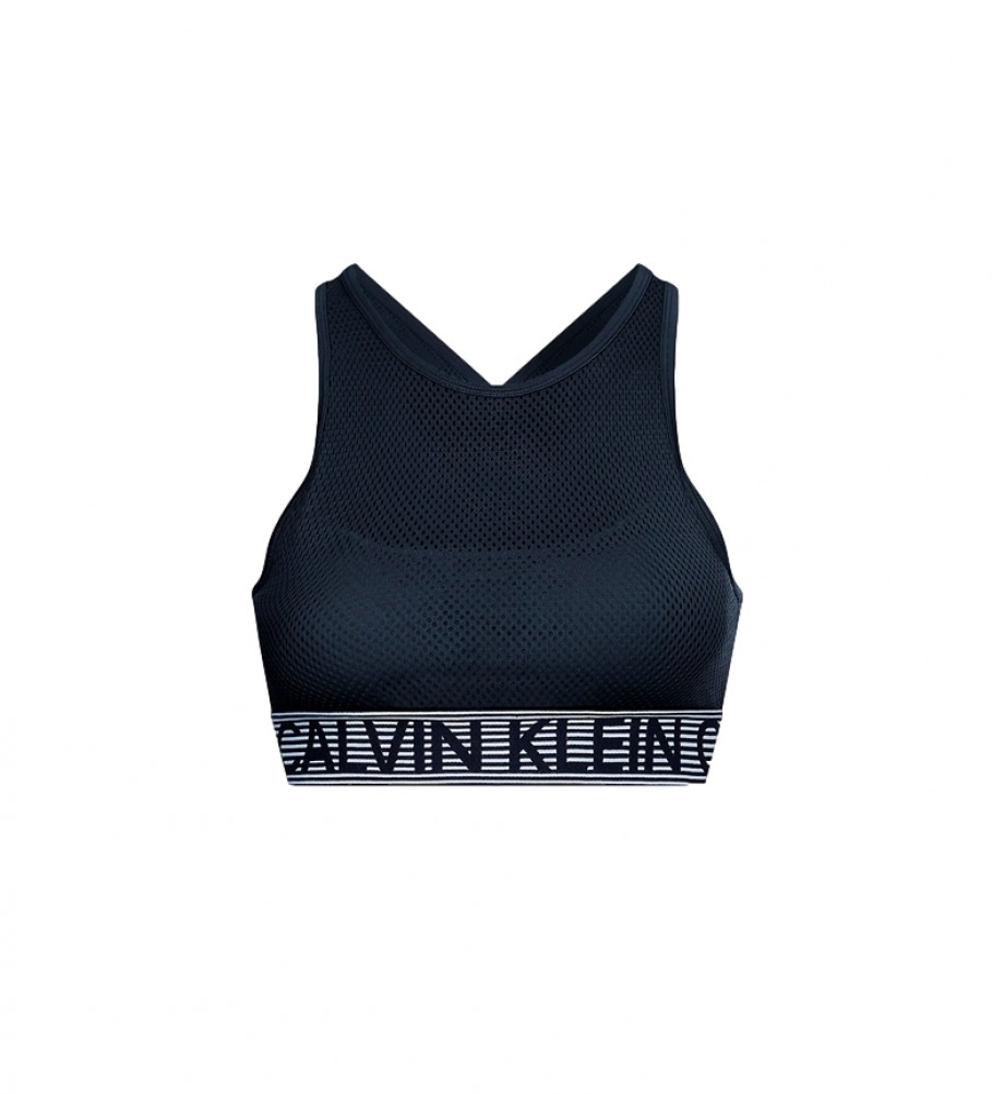 Calvin Klein Soutien-gorge de sport à maintien moyen noir 