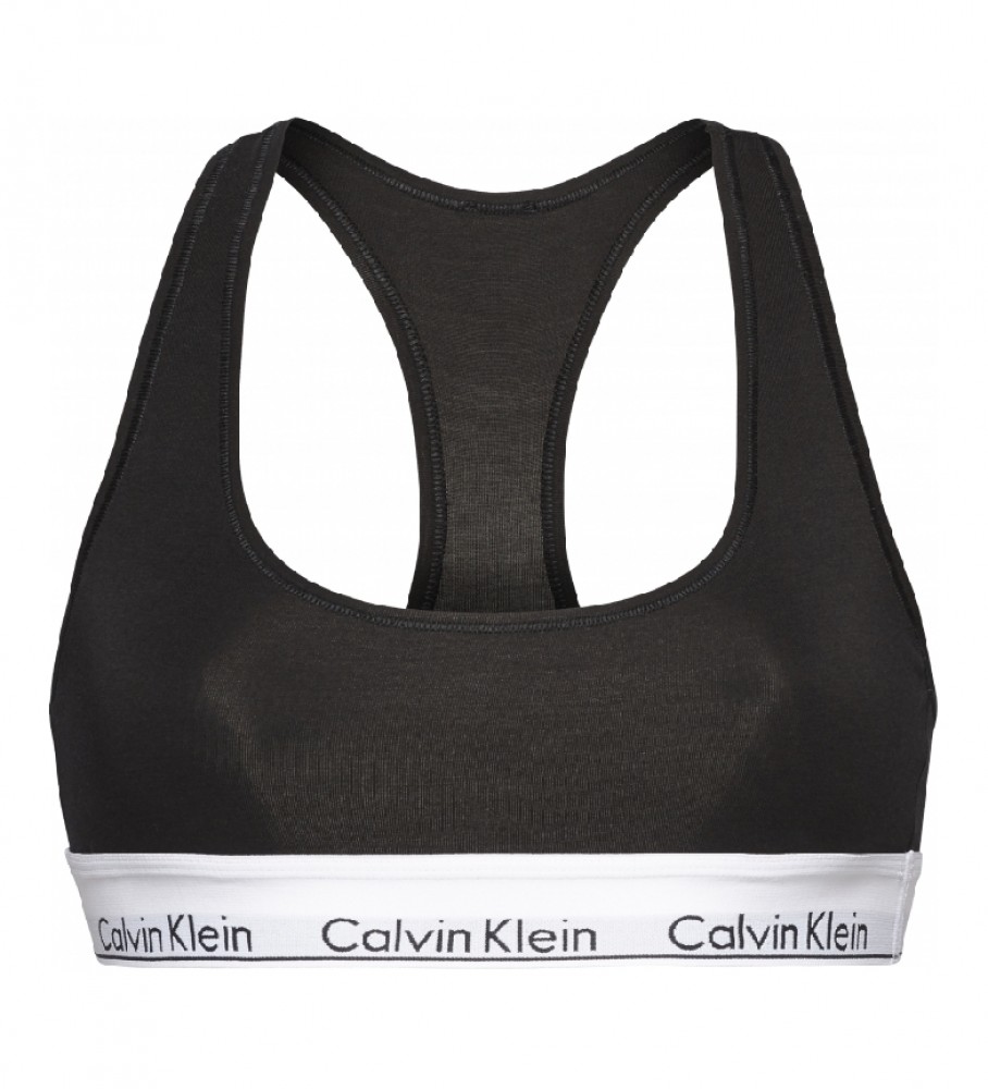 Calvin Klein Soutien de Algodão Moderno Preto