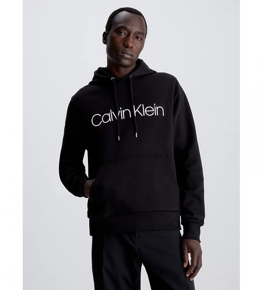 Calvin Klein Camisola de algodão com logótipo preto