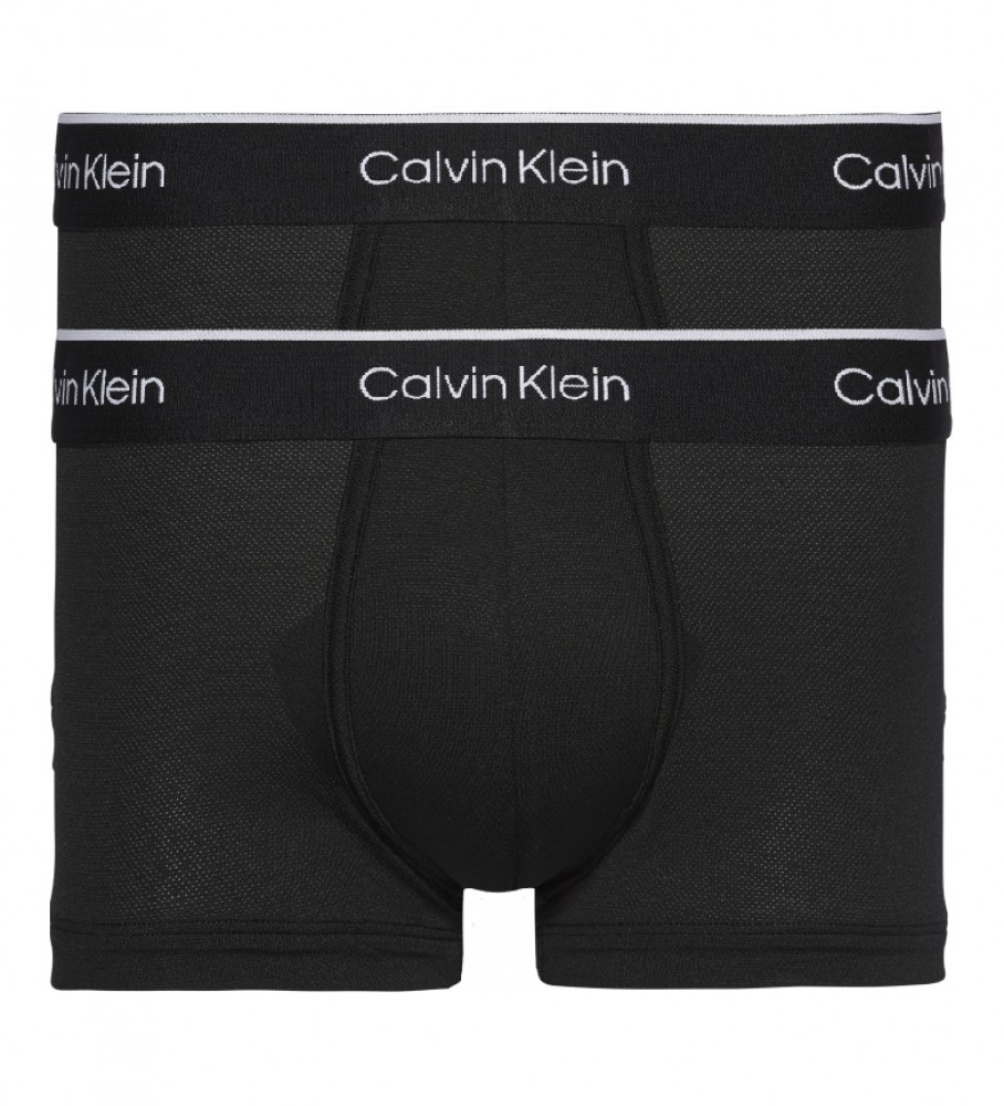 Calvin Klein Pacote de 2 calções de boxer pretos