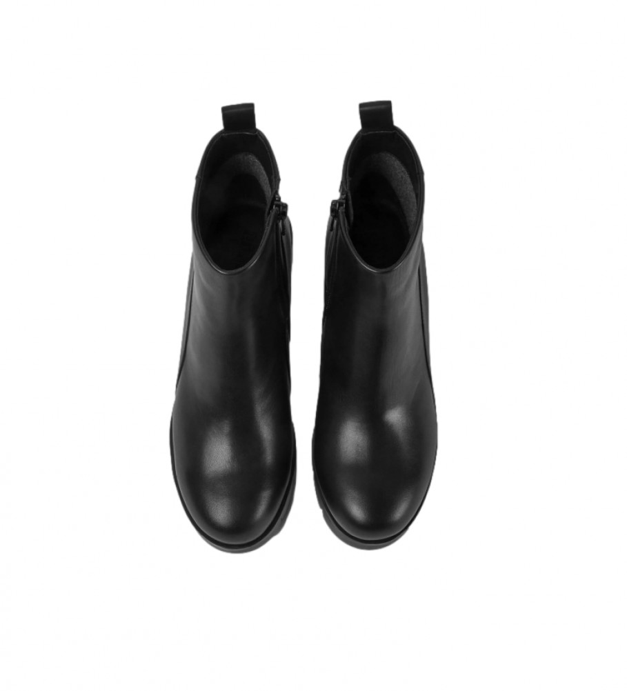 Camper Skórzane buty za kostkę Wanda czarne  Camper Skórzane buty za kostkę Wanda czarne