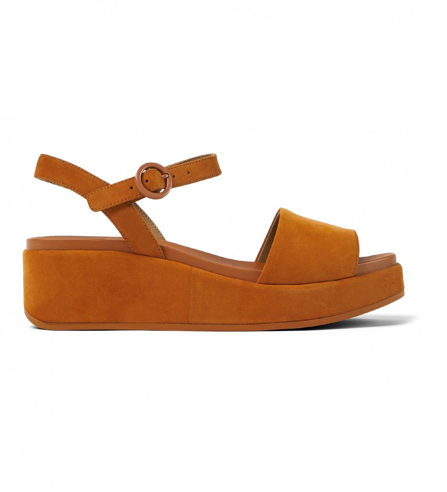 tidligste åbning patron Camper Læder sandaler Misia brun -Platform højde 5,7cm - Esdemarca butik  med fodtøj, mode og tilbehør - bedste mærker i sko og designersko
