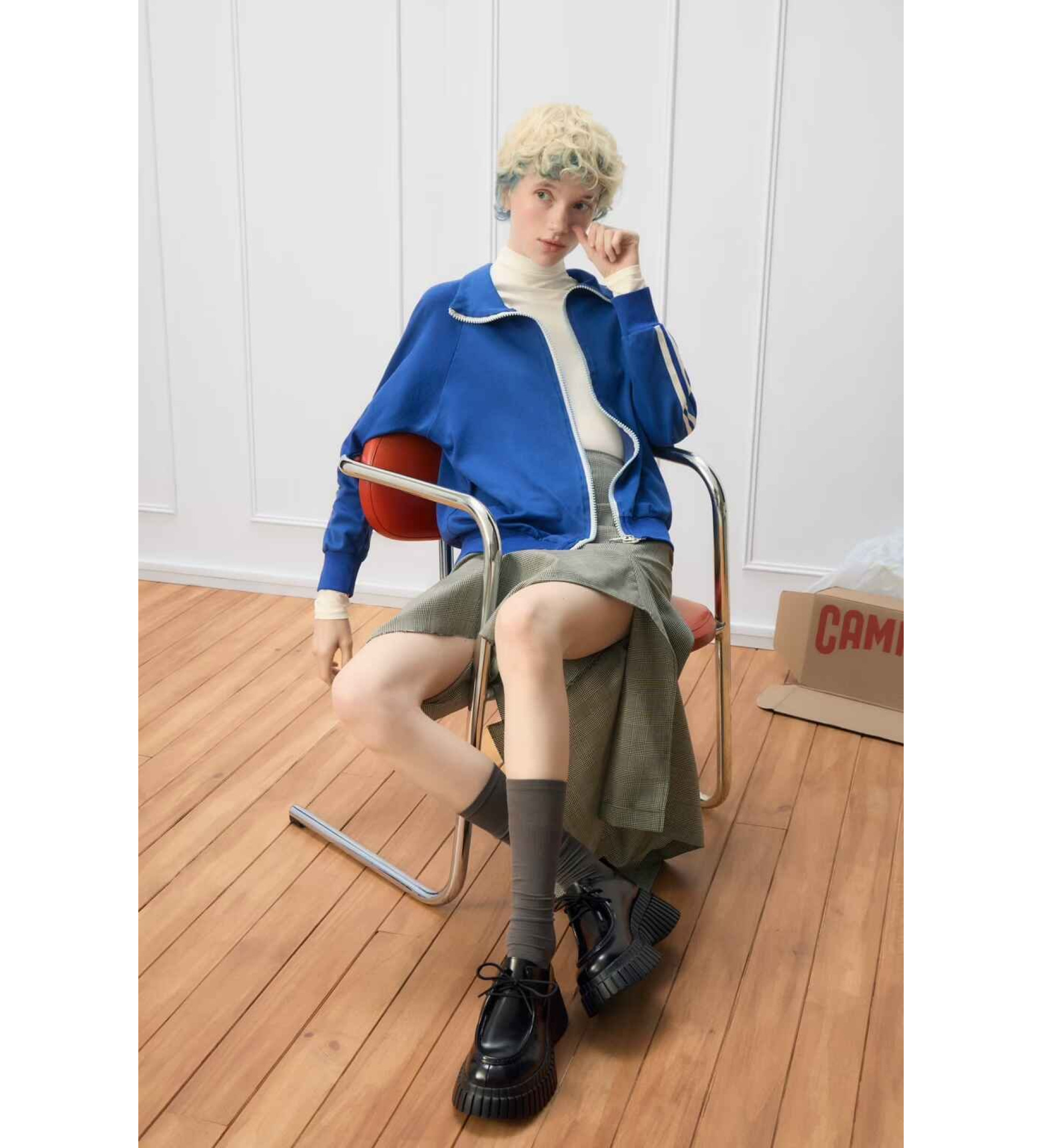 Camper Mocasines de piel Pixi BCN negro Camper Mocasines de piel Pixi BCN negro