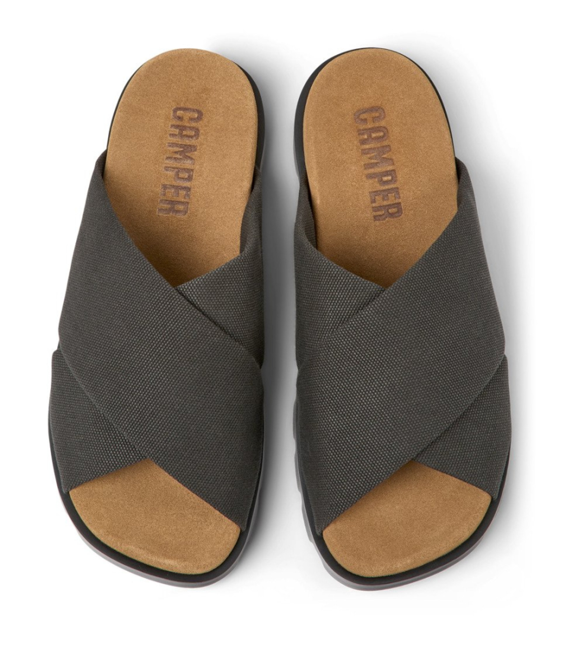 サンダル CAMPER Men Sandals Grey K100776-010 BRUTUS SANDAL 0 Brutus Grey Sandals for Men - Spring/Summer collection