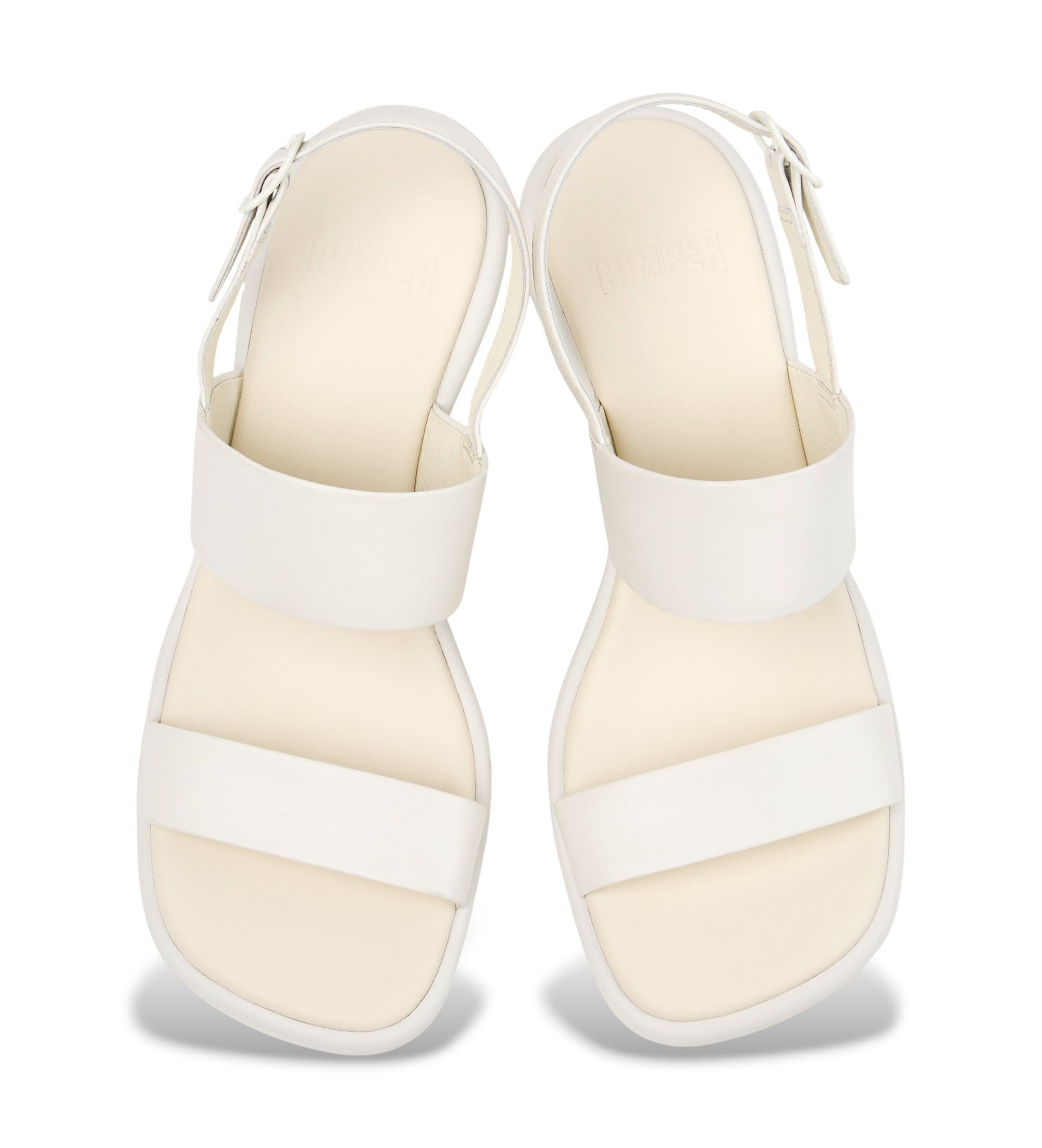 Camper Sandalias de Piel Louise blanco 