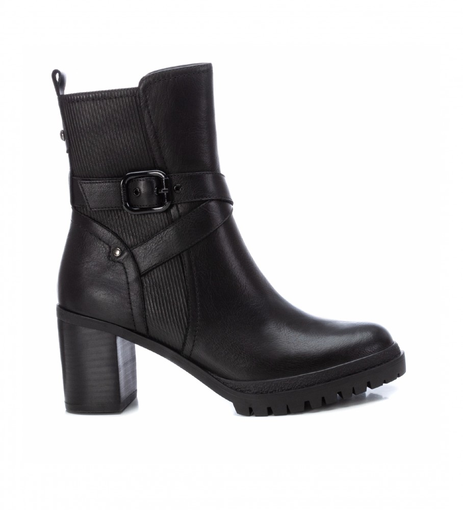 Carmela Leather ankle boots 160265 black -Altira heel: 6cm