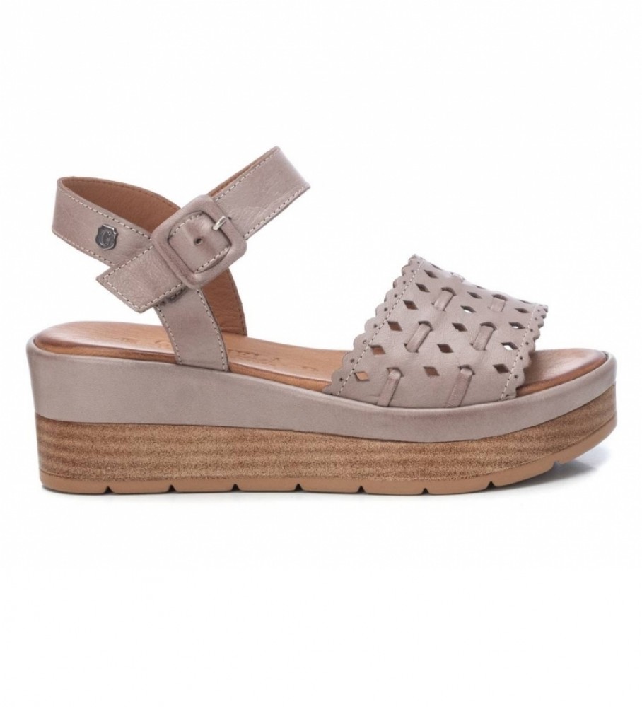 Carmela Sandalias de piel 067820 lila hielo -altura cuña: 6cm- - Tienda  Esdemarca moda, calzado y complementos - zapatos de marca y zapatillas de  marca