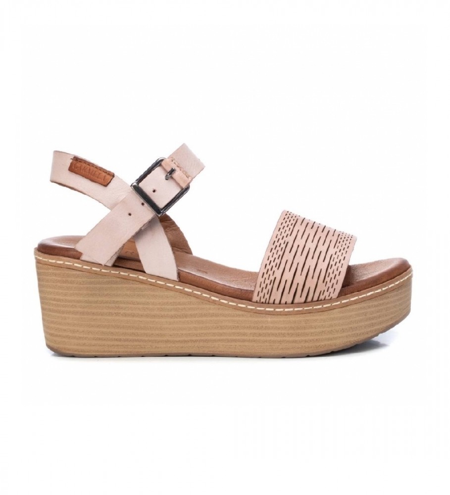Carmela Sandals 067836 nude -Height cua 7 cm - Esdemarca Store fashion,  footwear and accessories - best brands shoes and designer shoes