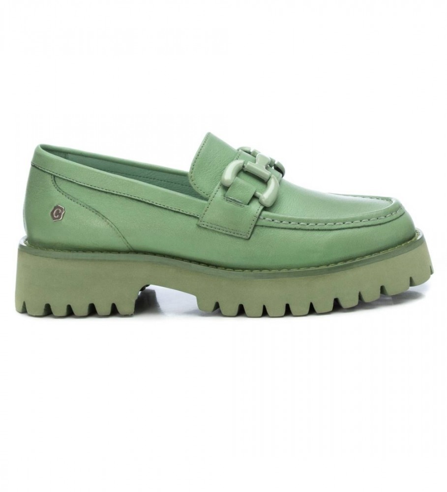 Fusión Larva del moscardón Coronel Carmela Mocasines de piel 160689 Verde - Tienda Esdemarca calzado, moda y  complementos - zapatos de marca y zapatillas de marca