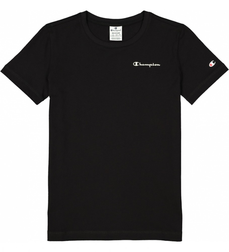 Champion T-shirt com o logótipo Script pequeno preta 