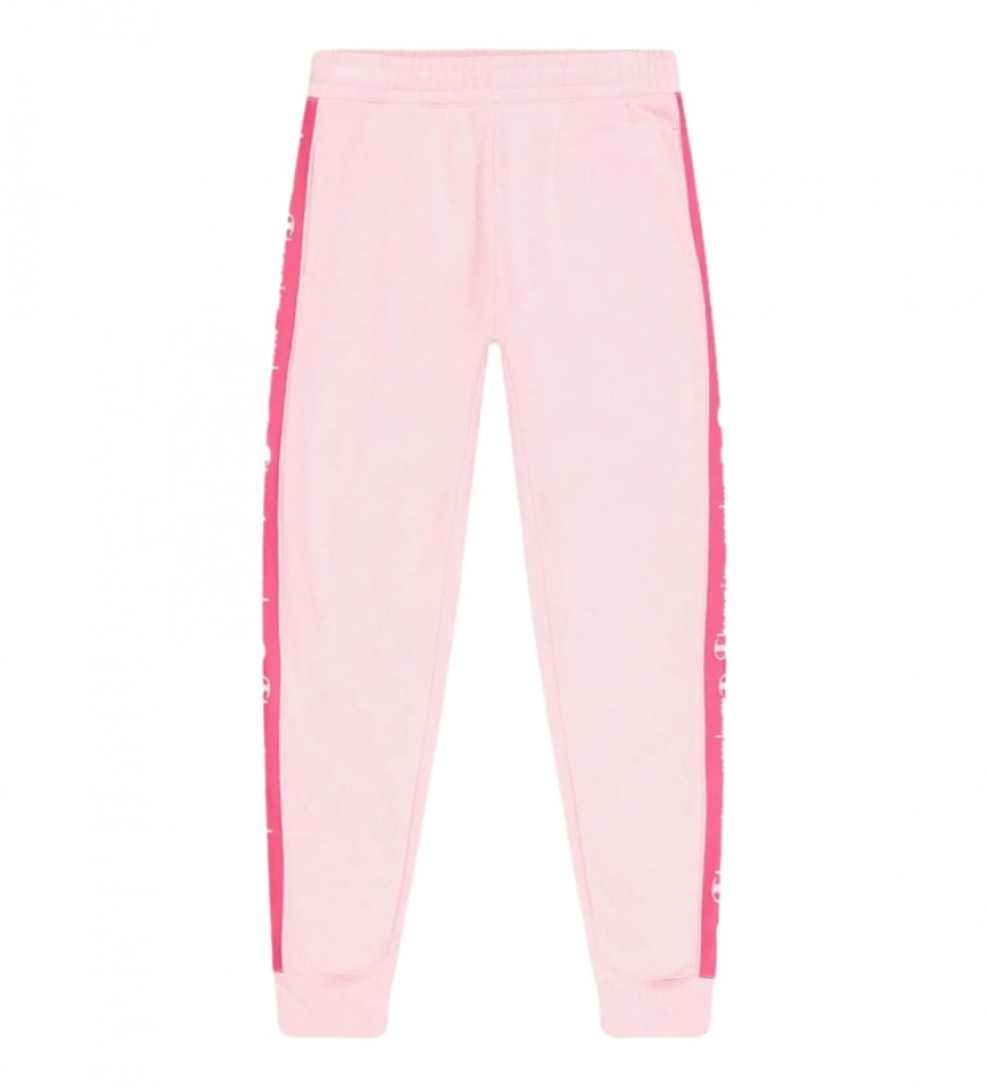 Champion Pantalones Joggers Cinta rosa