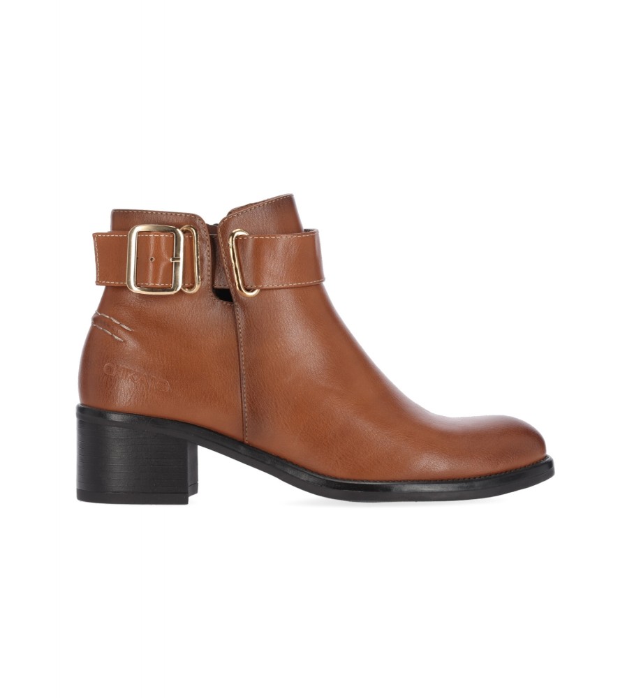 Chika10 Baiden 04 Leather Ankle Boots