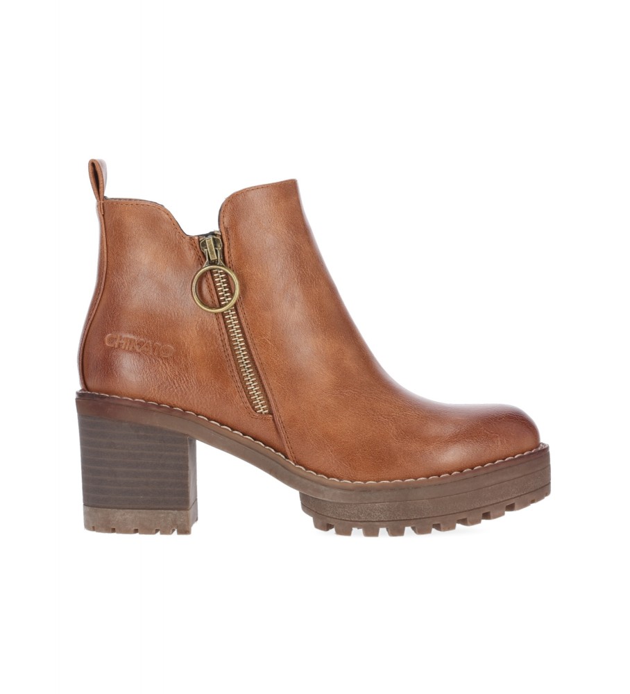 Chika10 Ankle Boots Pilar 15 Brown