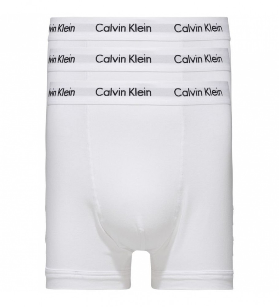 Calvin Klein Pacote de 3 calções de boxer brancos