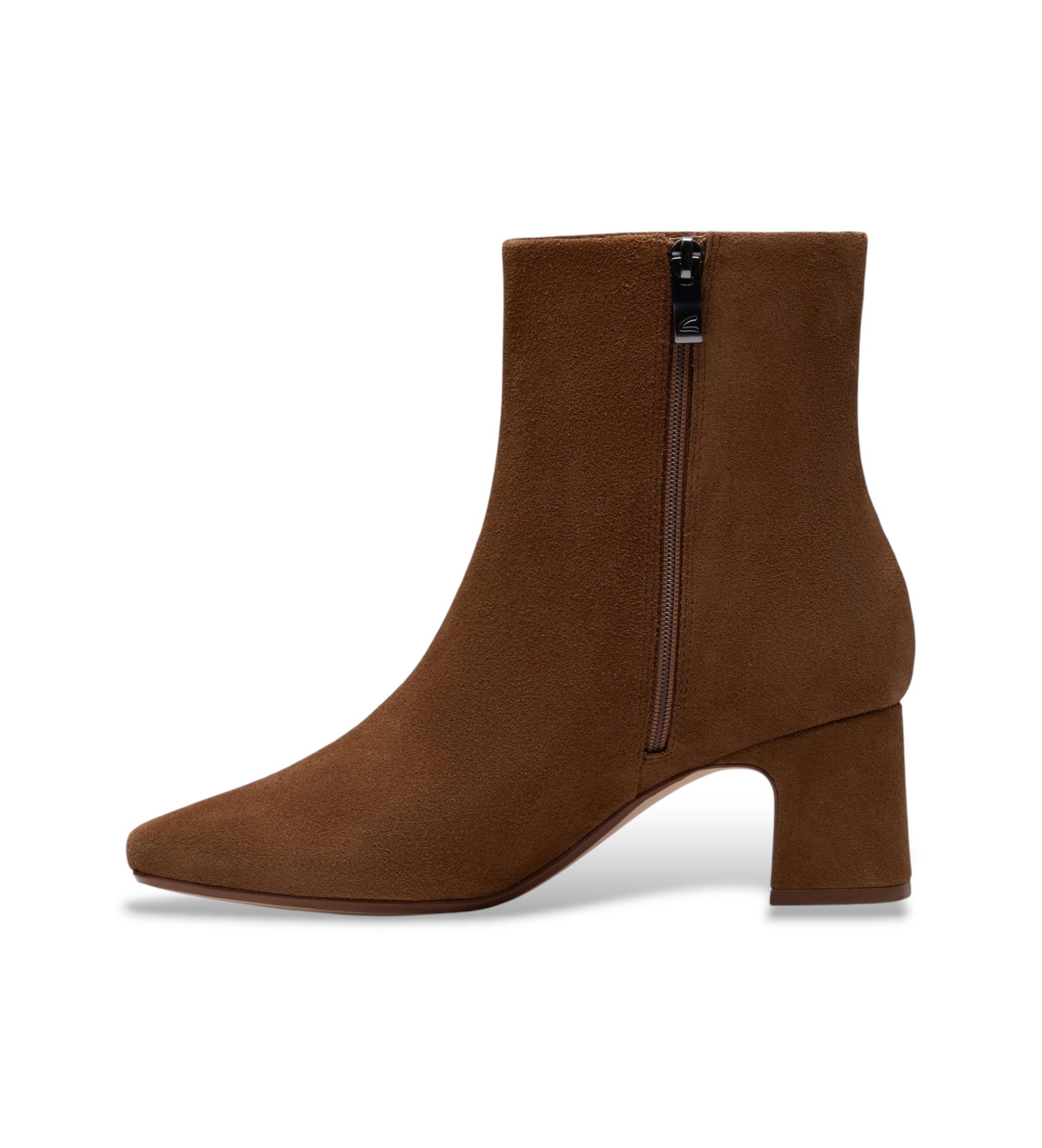 Clarks Fernie Zip Leather Booties marron Clarks Fernie Zip Leather Booties marron