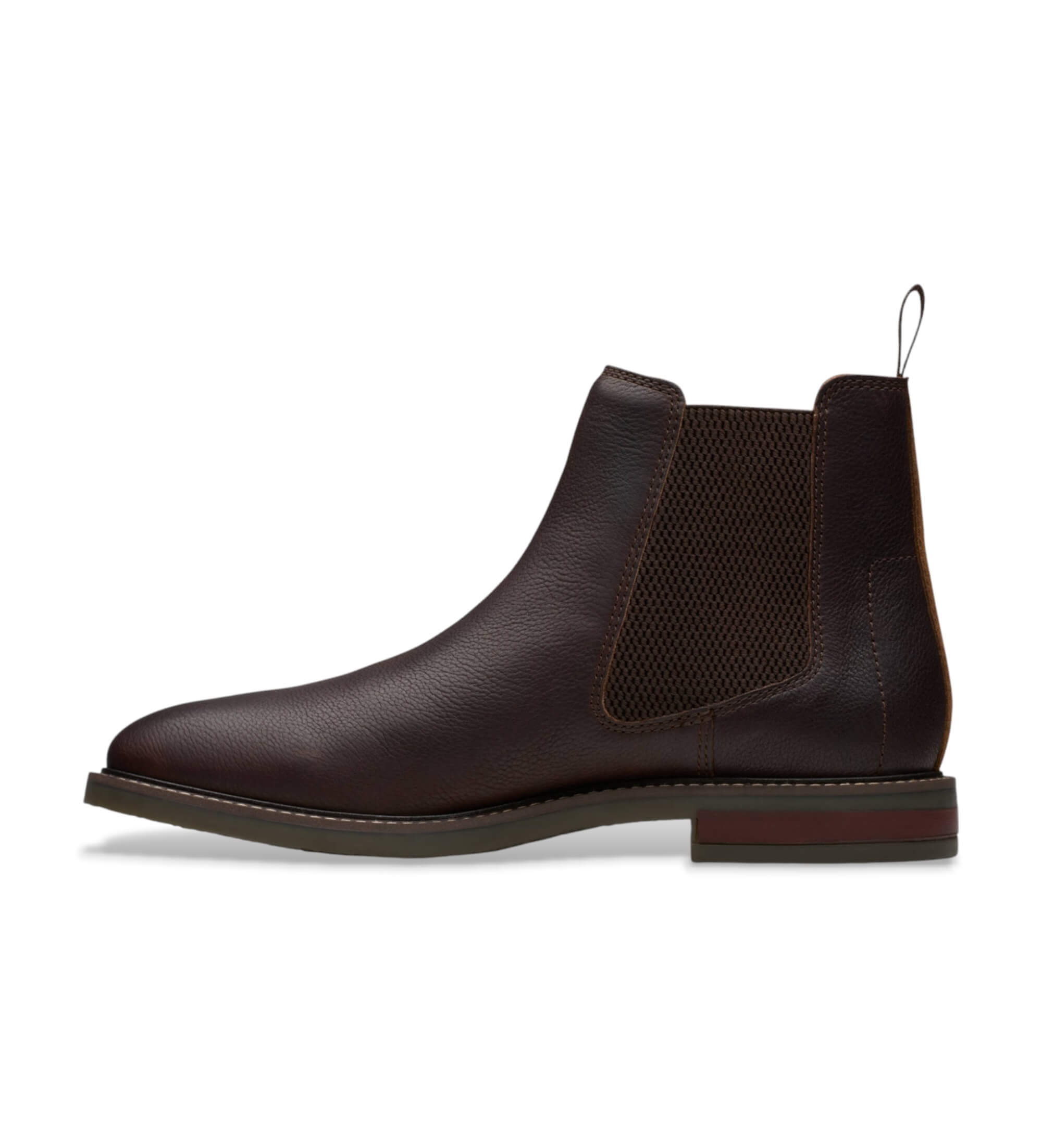 Clarks Brązowe skórzane buty do kostki Jaxen Clarks Brązowe skórzane buty do kostki Jaxen
