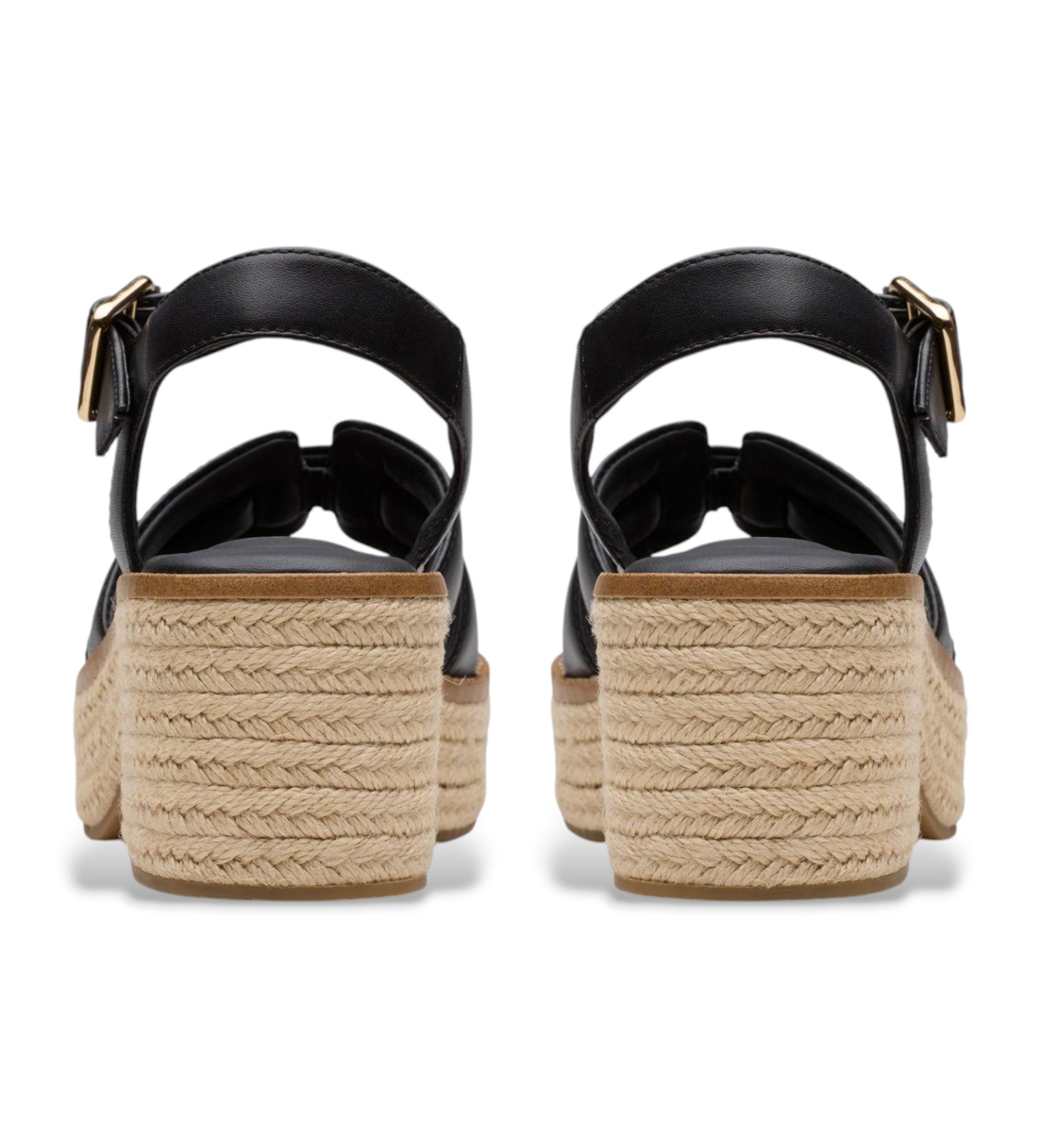 Clarks Sandales en cuir à lanières Coledale noir