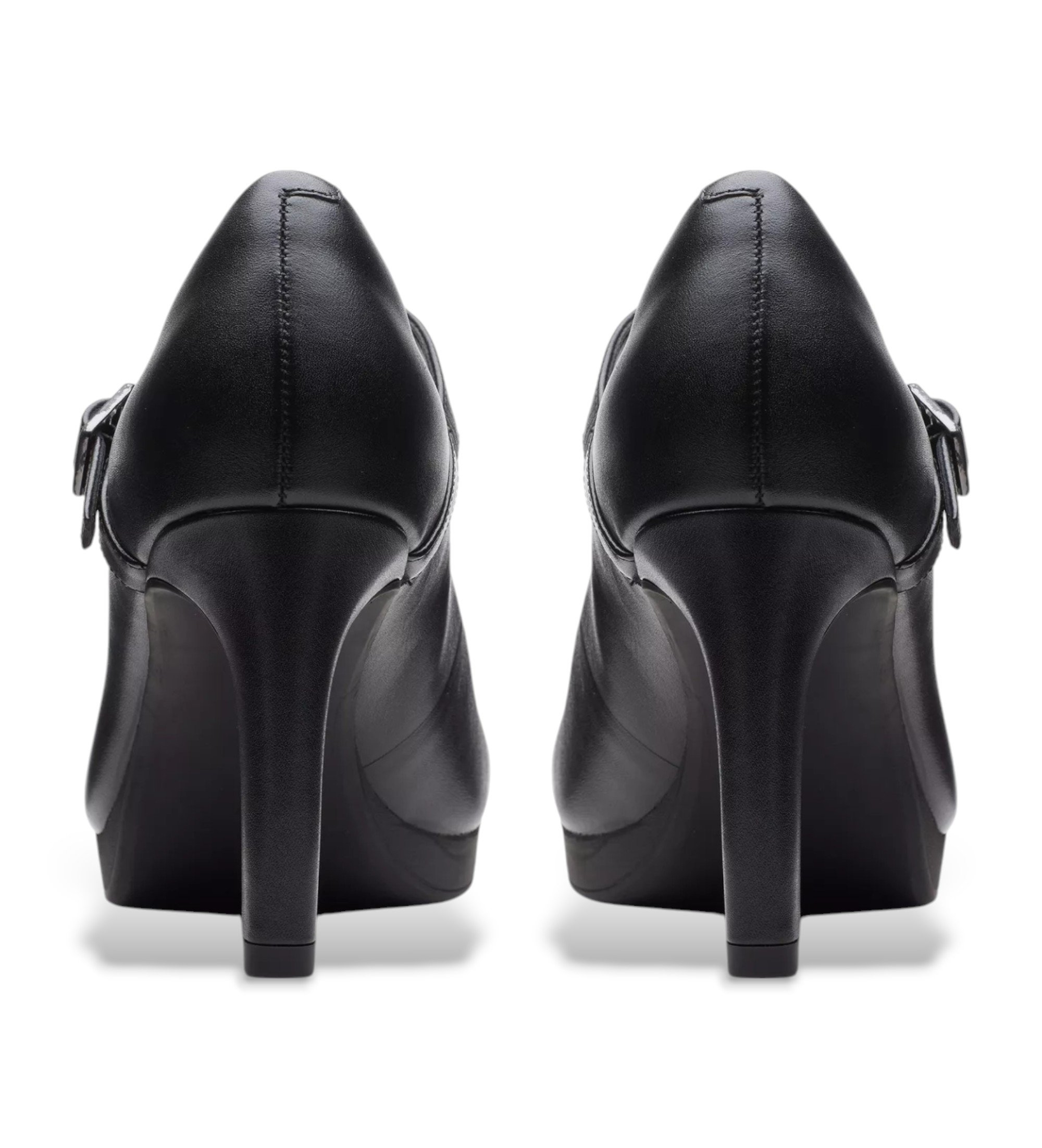 Clarks Ambyr Glow - Scarpe Décolleté Donna In Pelle Nera, Tacco, Suola TPR, 39 EU