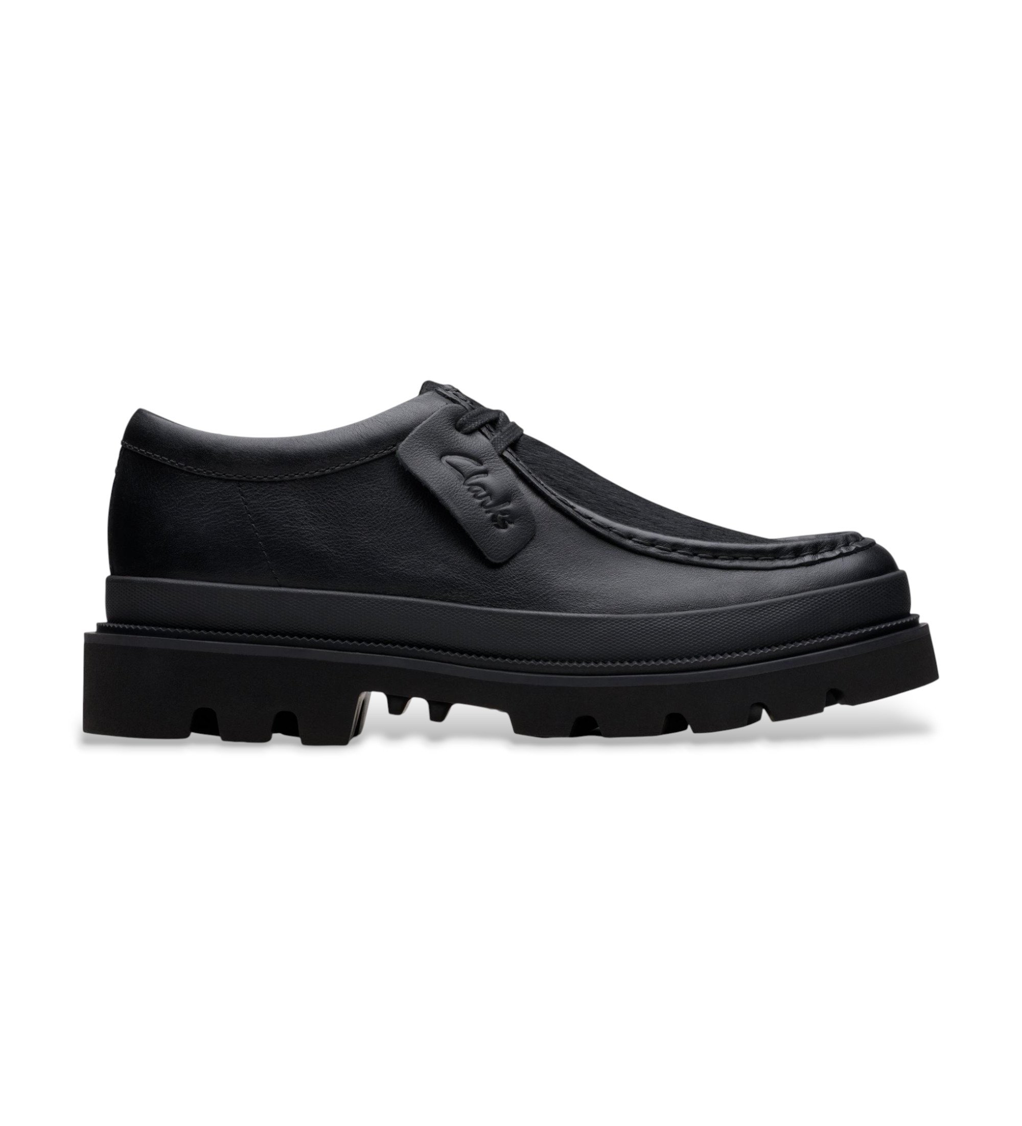 Clarks Badell Seam Leather Shoes noir Clarks Badell Seam Leather Shoes noir