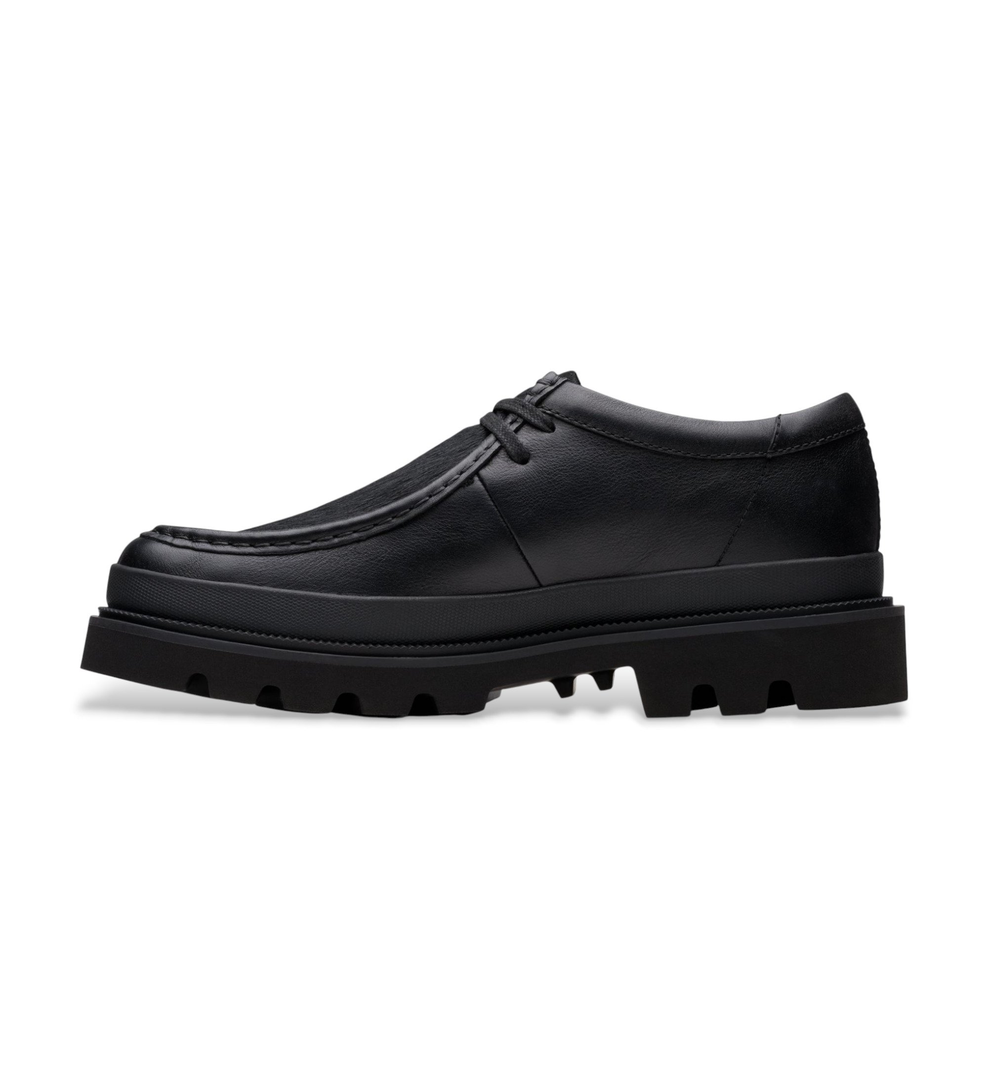 Clarks Badell Seam Leather Shoes noir Clarks Badell Seam Leather Shoes noir