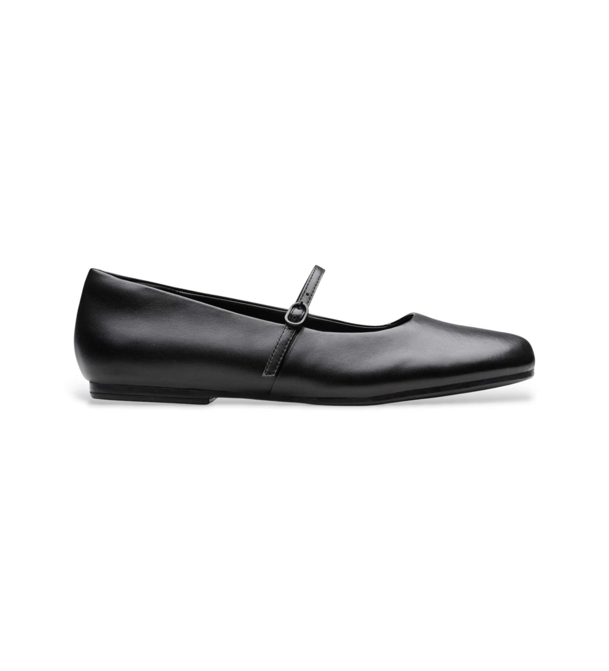 Clarks Livia Sky sapatos de couro preto Clarks Livia Sky sapatos de couro preto