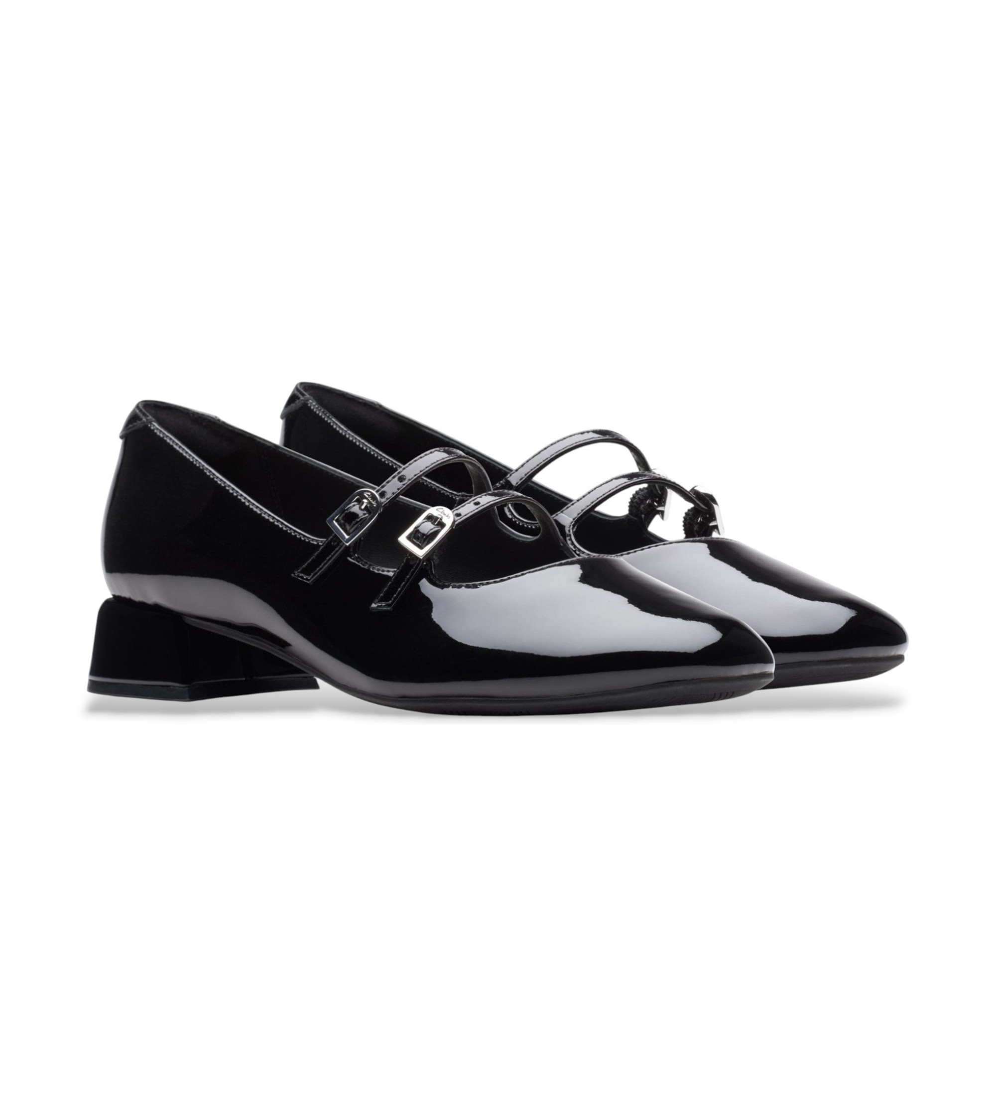Clarks Mary-Jane Daiss30 Shine leather shoes black - Esdemarca