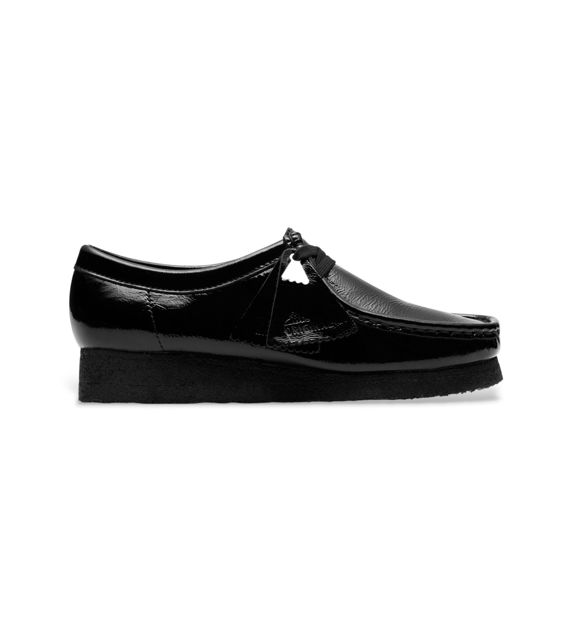 Clarks Črni usnjeni čevlji Wallabee Clarks Črni usnjeni čevlji Wallabee