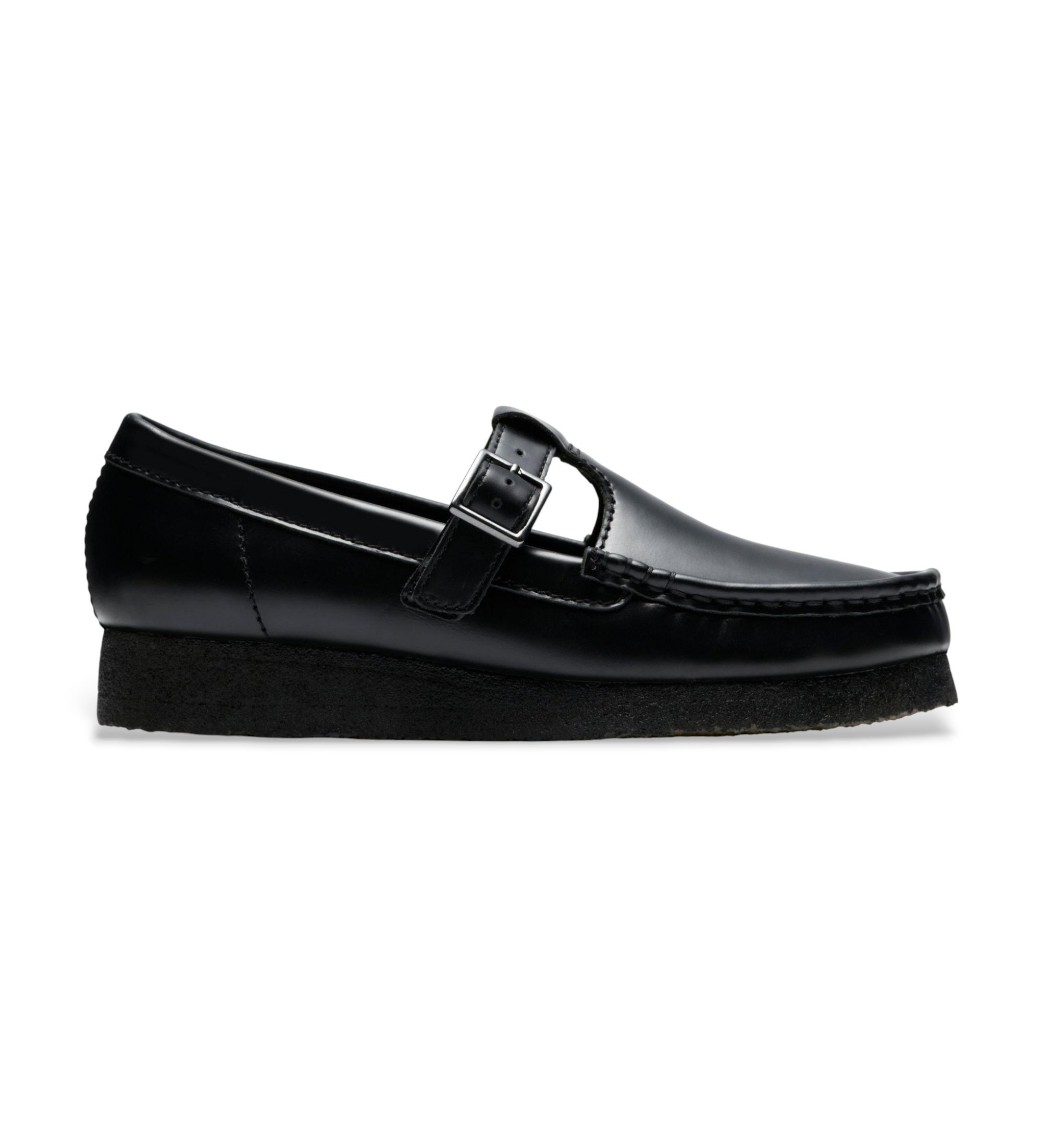 Clarks Wallabee T Bar usnjeni čevlji črni Clarks Wallabee T Bar usnjeni čevlji črni