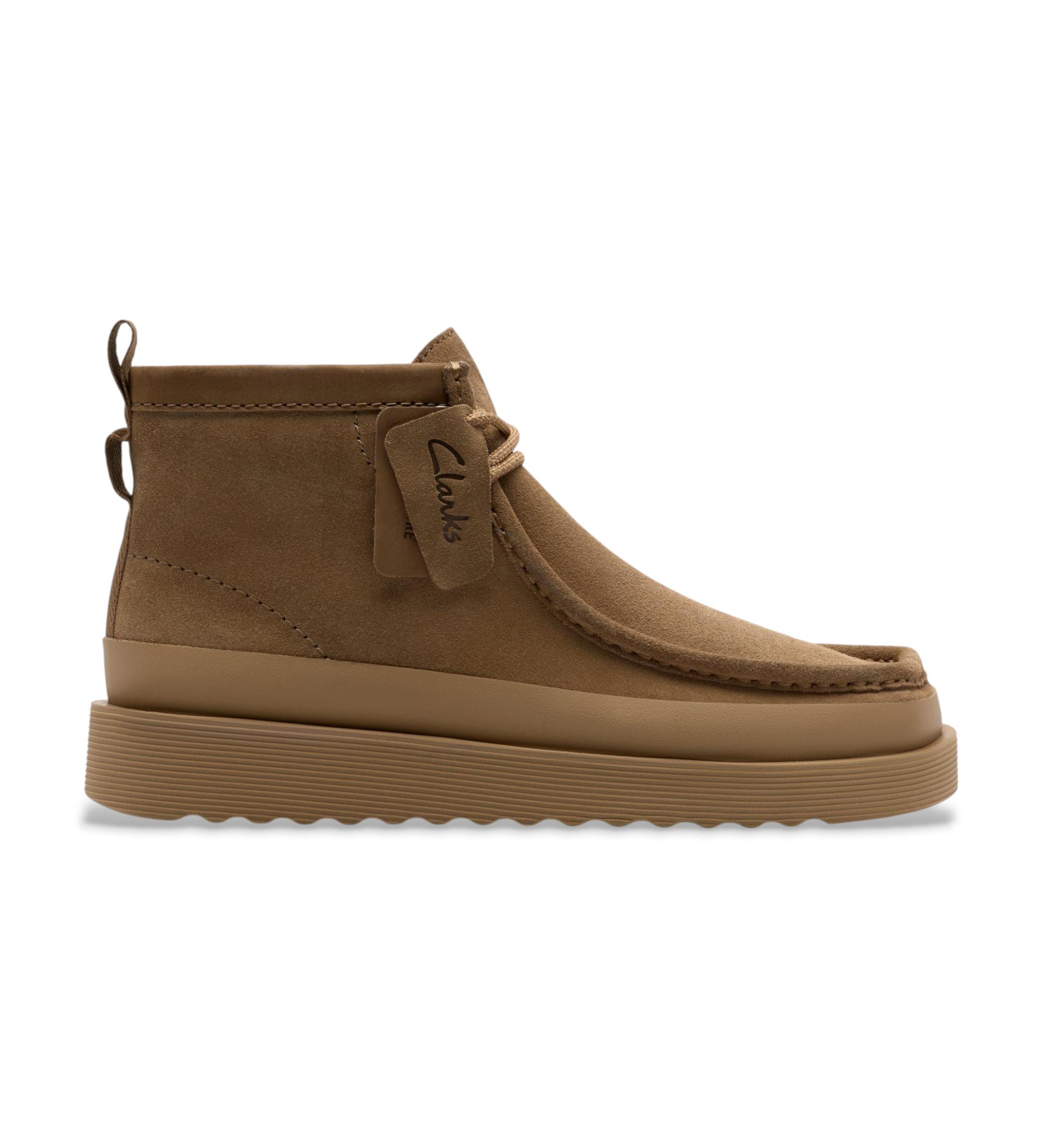 Clarks Braune Wallabee FTR2 Hi Hi Lederschuhe Clarks Braune Wallabee FTR2 Hi Hi Lederschuhe