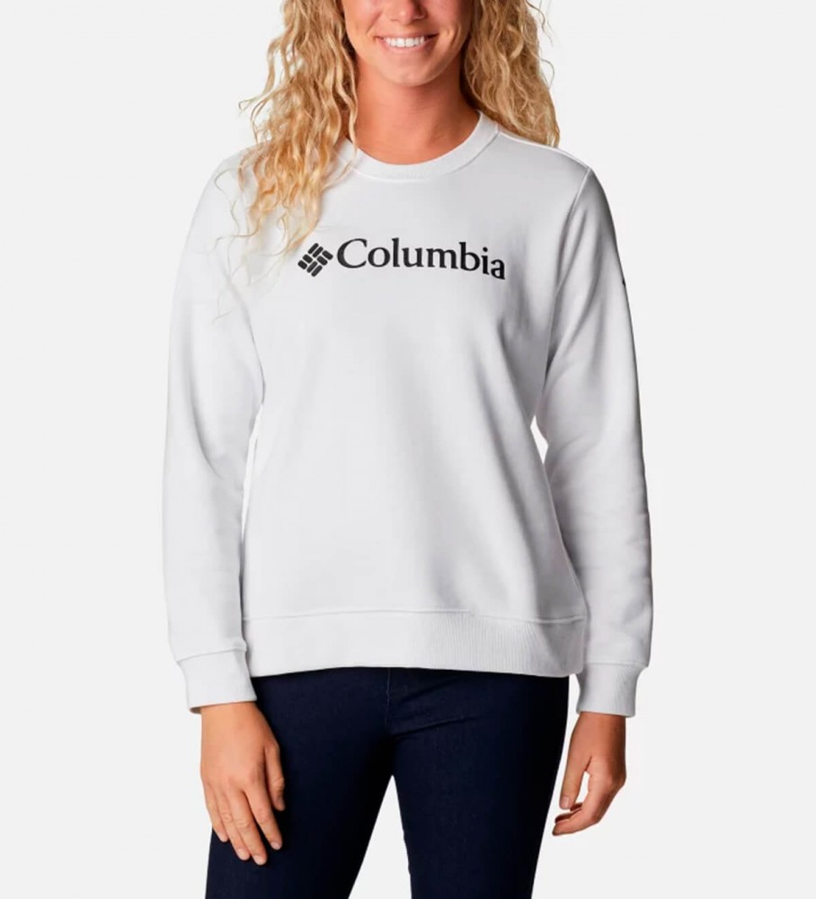 Columbia Logo T-shirt da tripulação branca