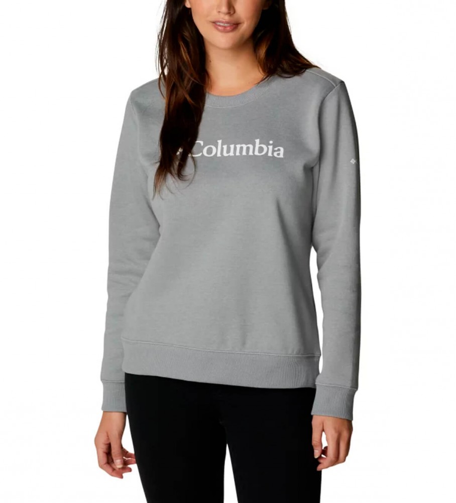 Columbia T-shirt grigia con logo Crew