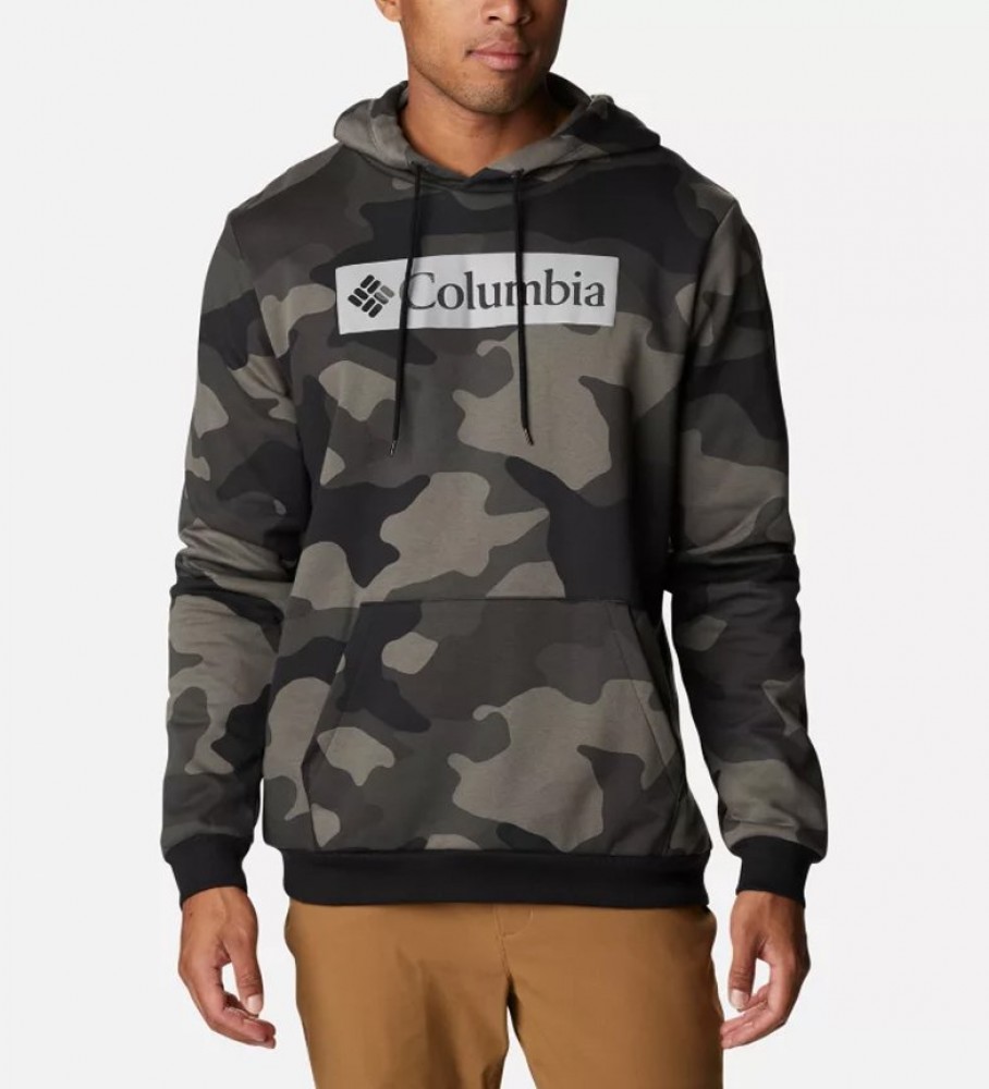 Columbia Sweat-shirt avec logo camouflage gris