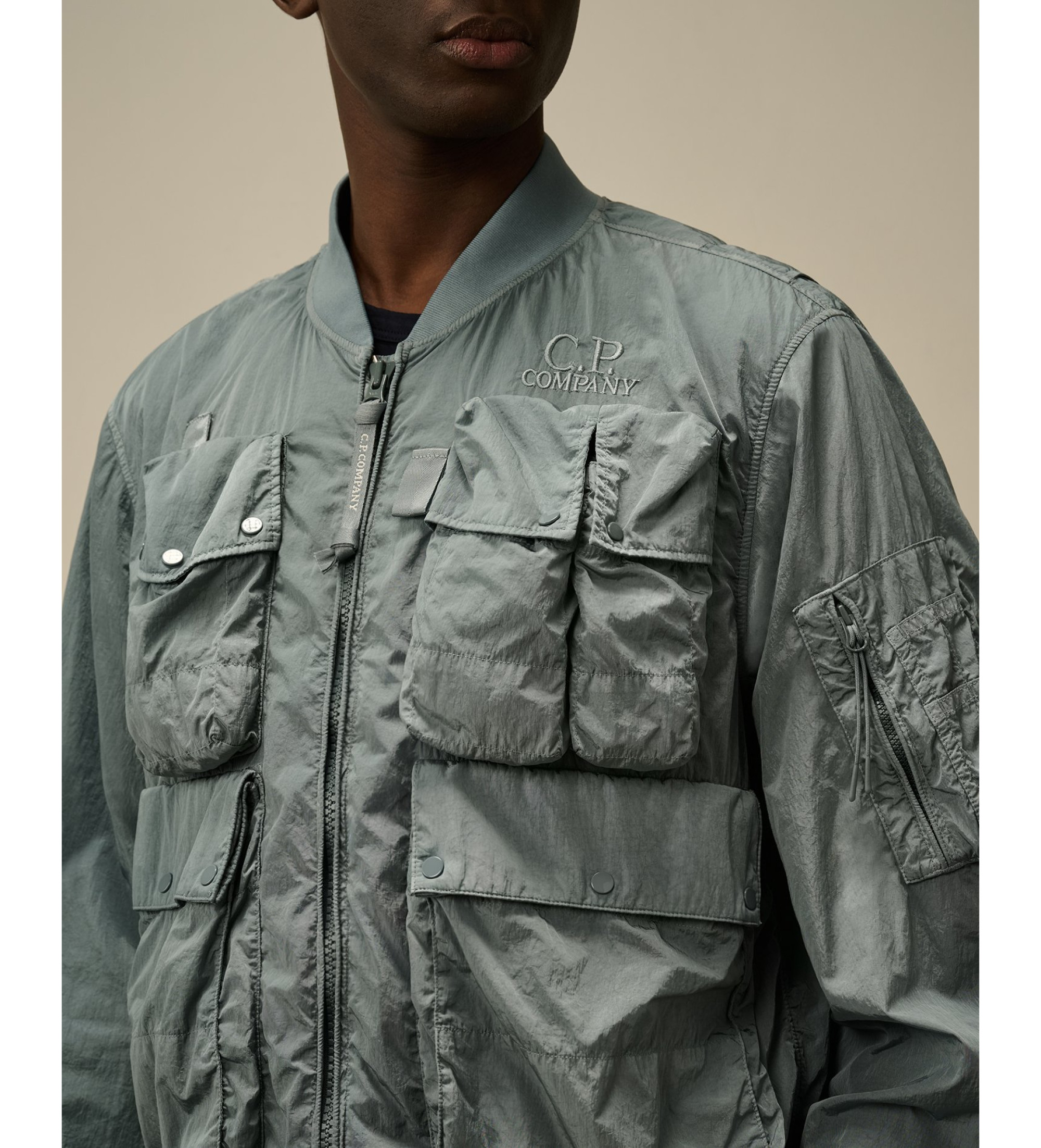C.P. Company Jacket Chrome-R Multi-pocket green - Esdemarca Store 
